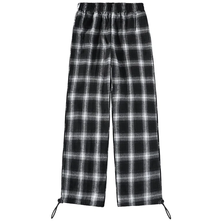 棉致 简约宽松松紧裤脚抽绳设计休闲裤 女款