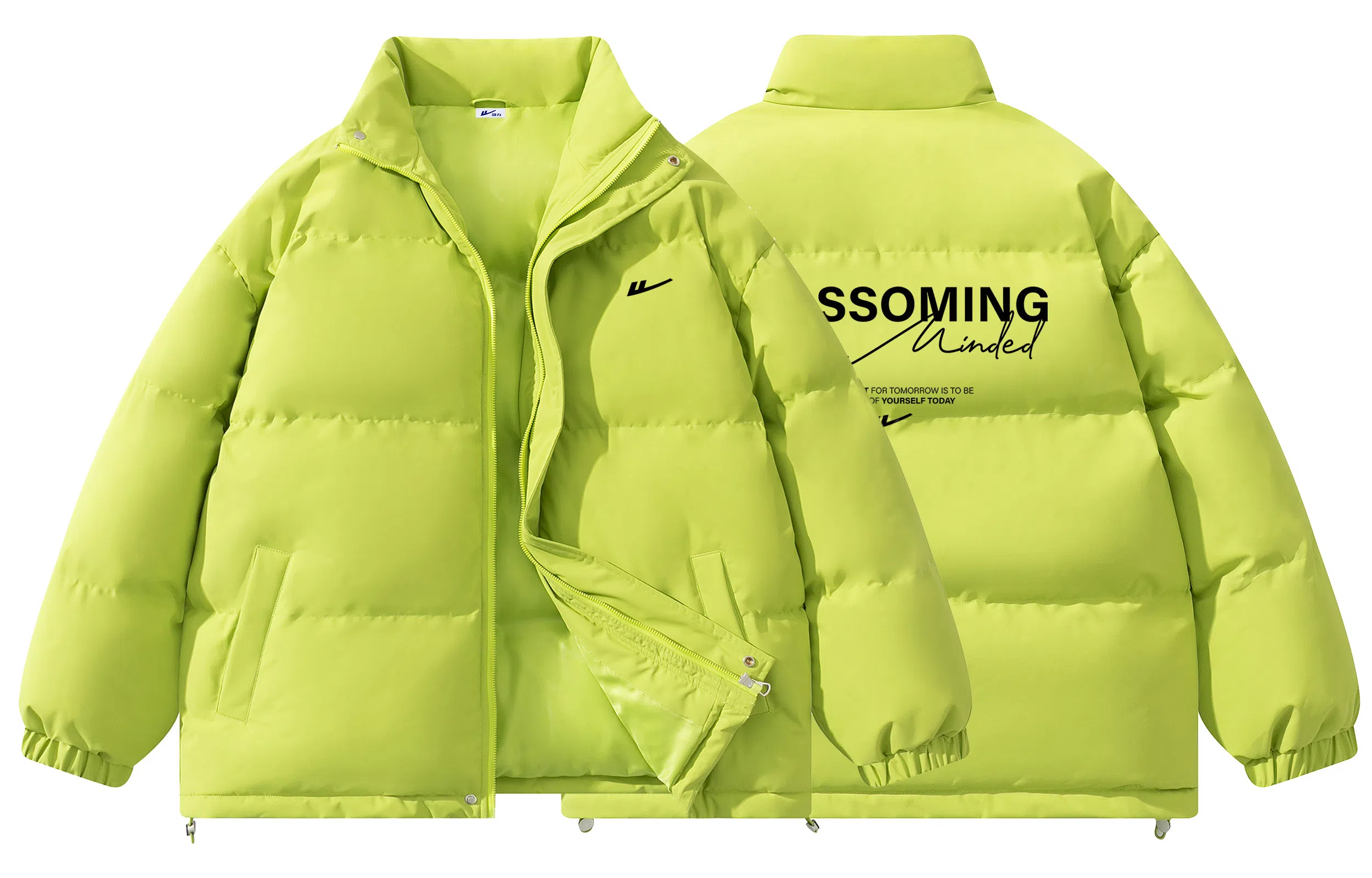 Warrior Basic Retro Lettering Cotton Jacket