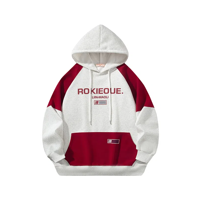 红蜻蜓 宽松字母连帽长袖卫衣 女款