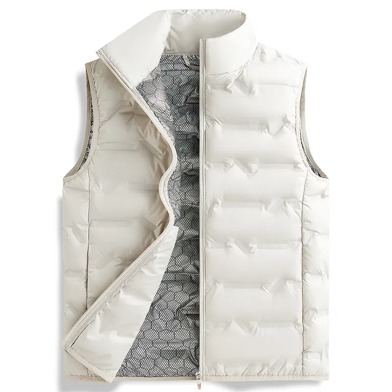 木林森 日常通勤防风防寒内里拉链口袋宽松立领休闲马甲 女款