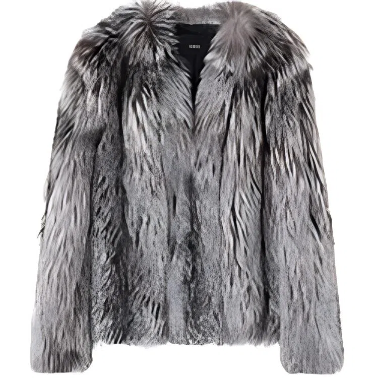 Coco Limited Long Sleeve Fur Silver Fox