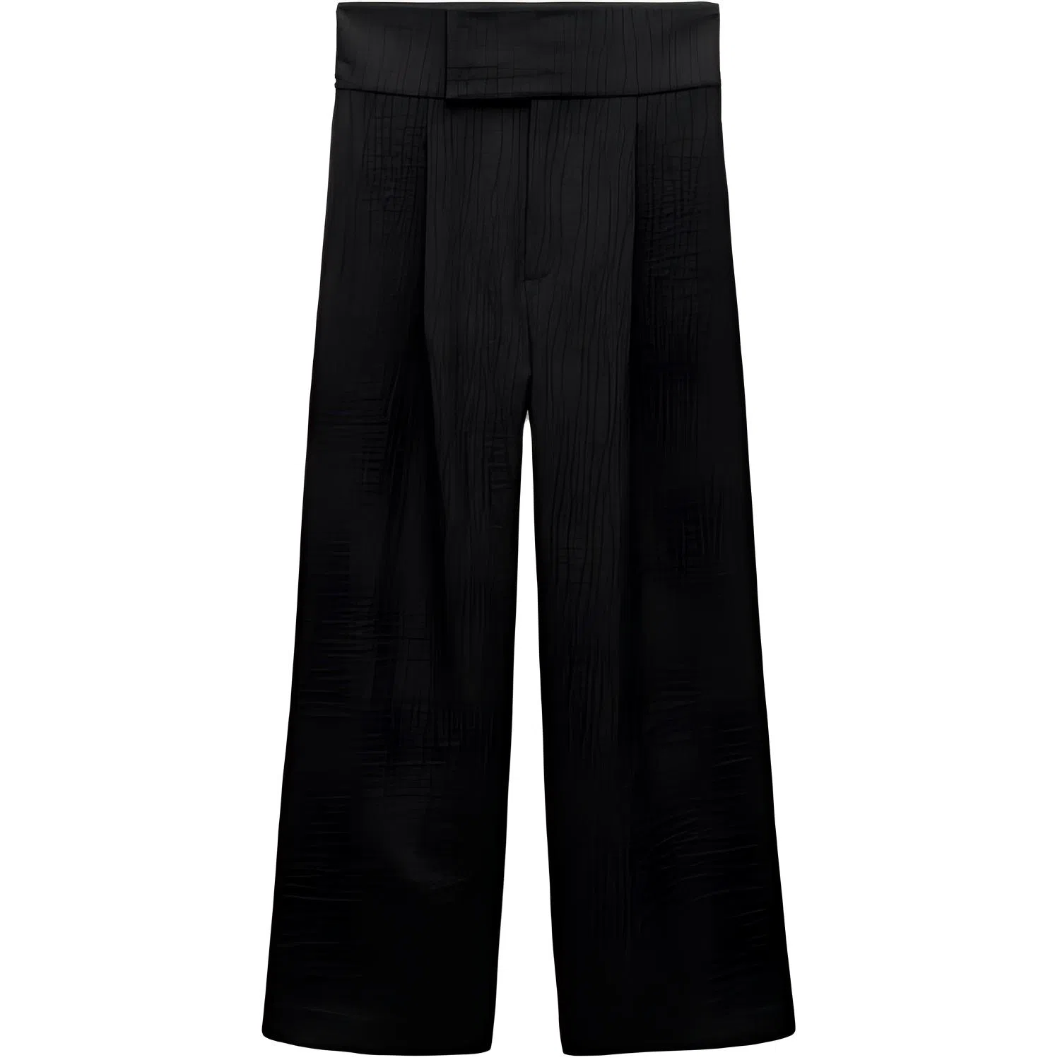 ZARA x AO YES SS25 High Waist Pleated Pants Black