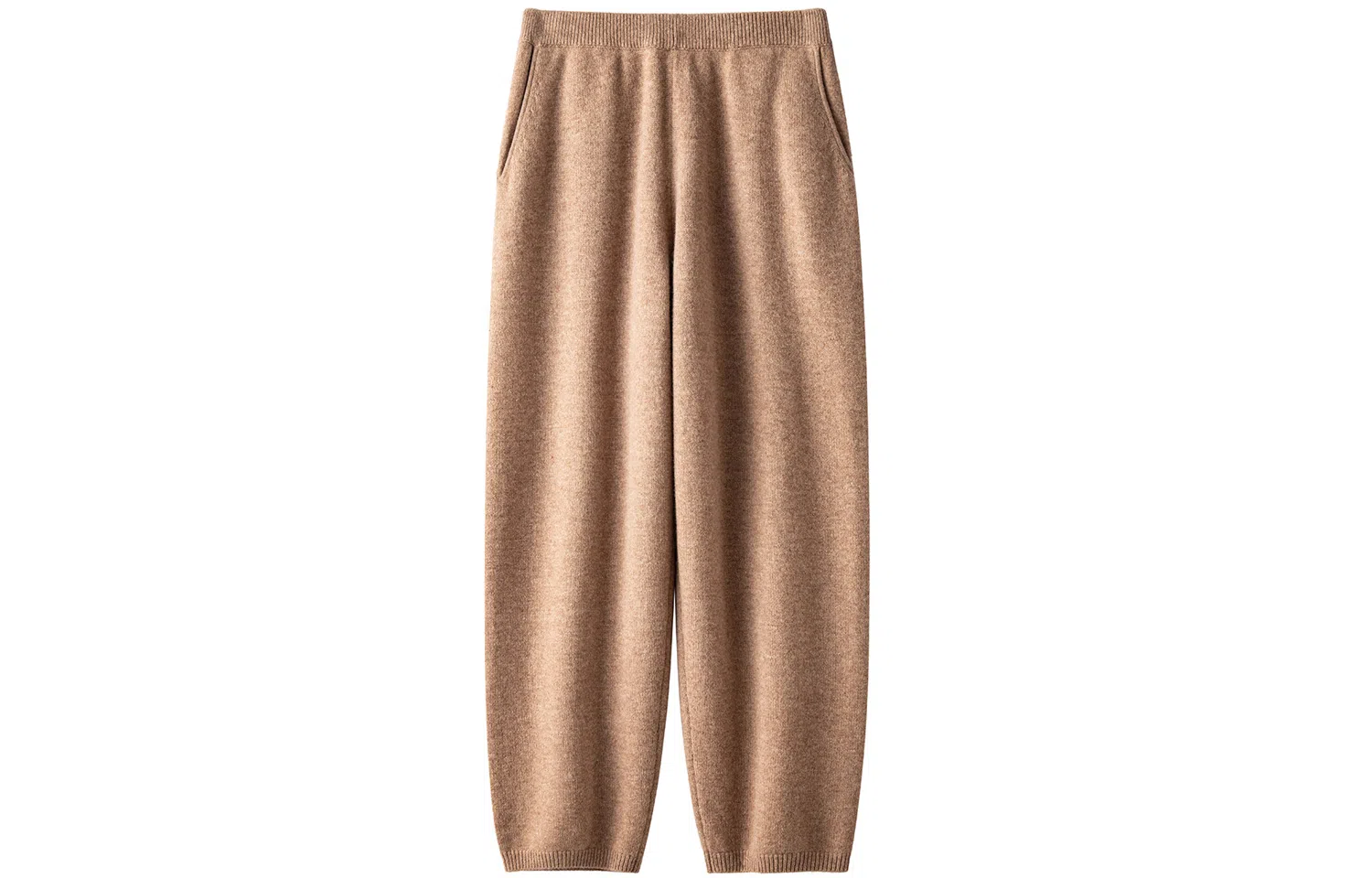 恒源祥 纯色高腰针织休闲裤 女款