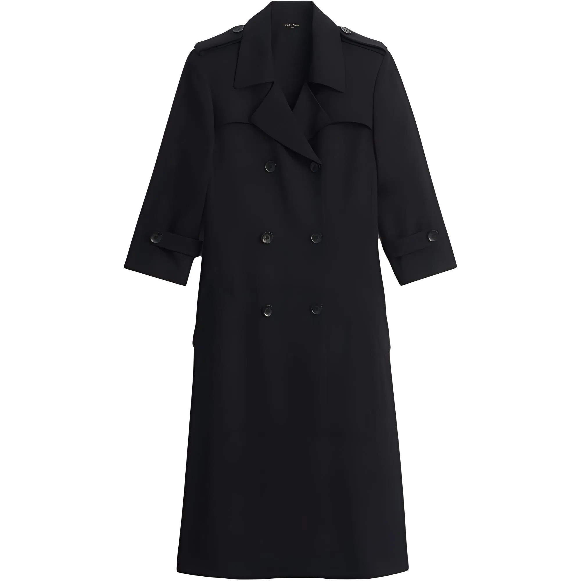 ZARA x Kate Moss FW24 Double-Breasted Coat Black
