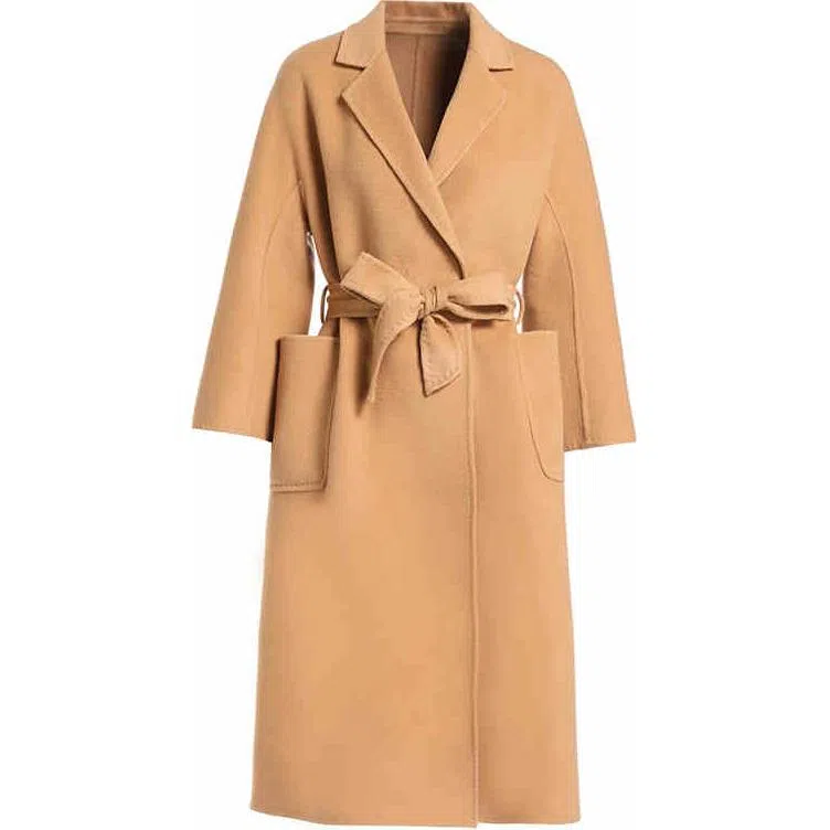 乔万尼 纯色休闲慵懒大衣 女款 杏仁色