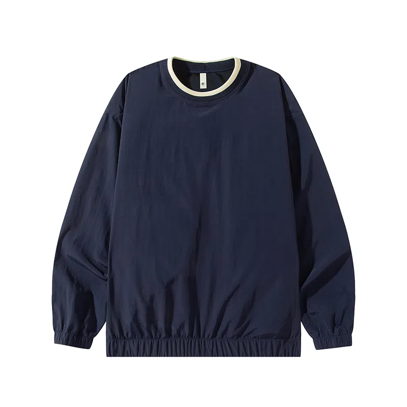曲韩 打底衫潮流拼接上衣服长袖卫衣 男女同款