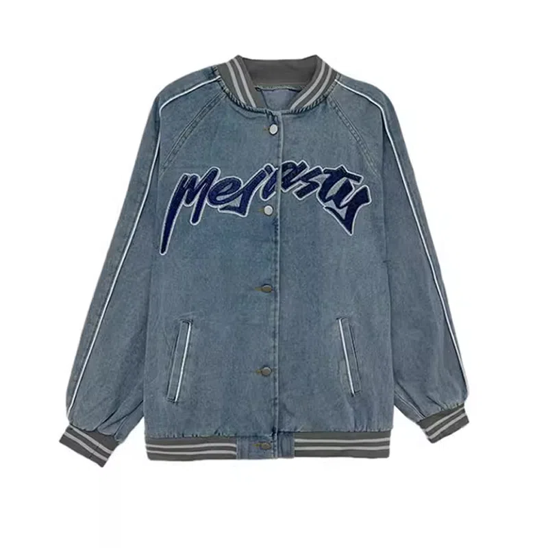 JUFU Vintage Denim Jacket Blue