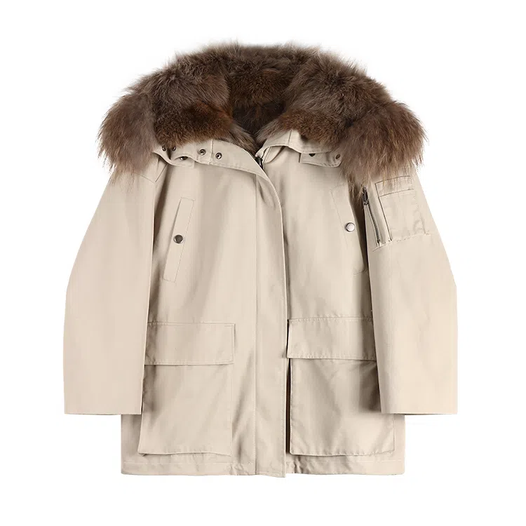 Coco Limited Dual-Color Fur Collar Parka