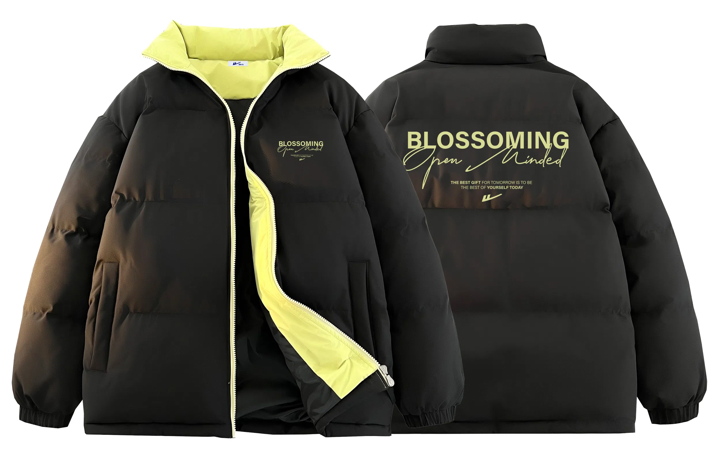 Warrior Basic Retro Lettering Cotton Jacket