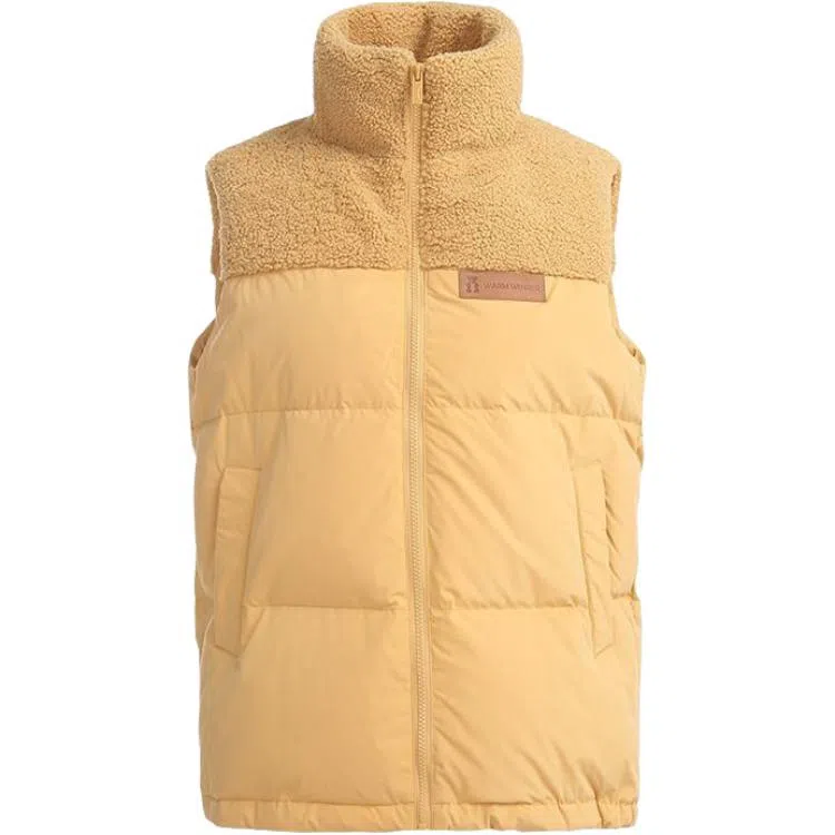 鸭鸭 纯色时尚休闲立领无袖羽绒马甲 女款