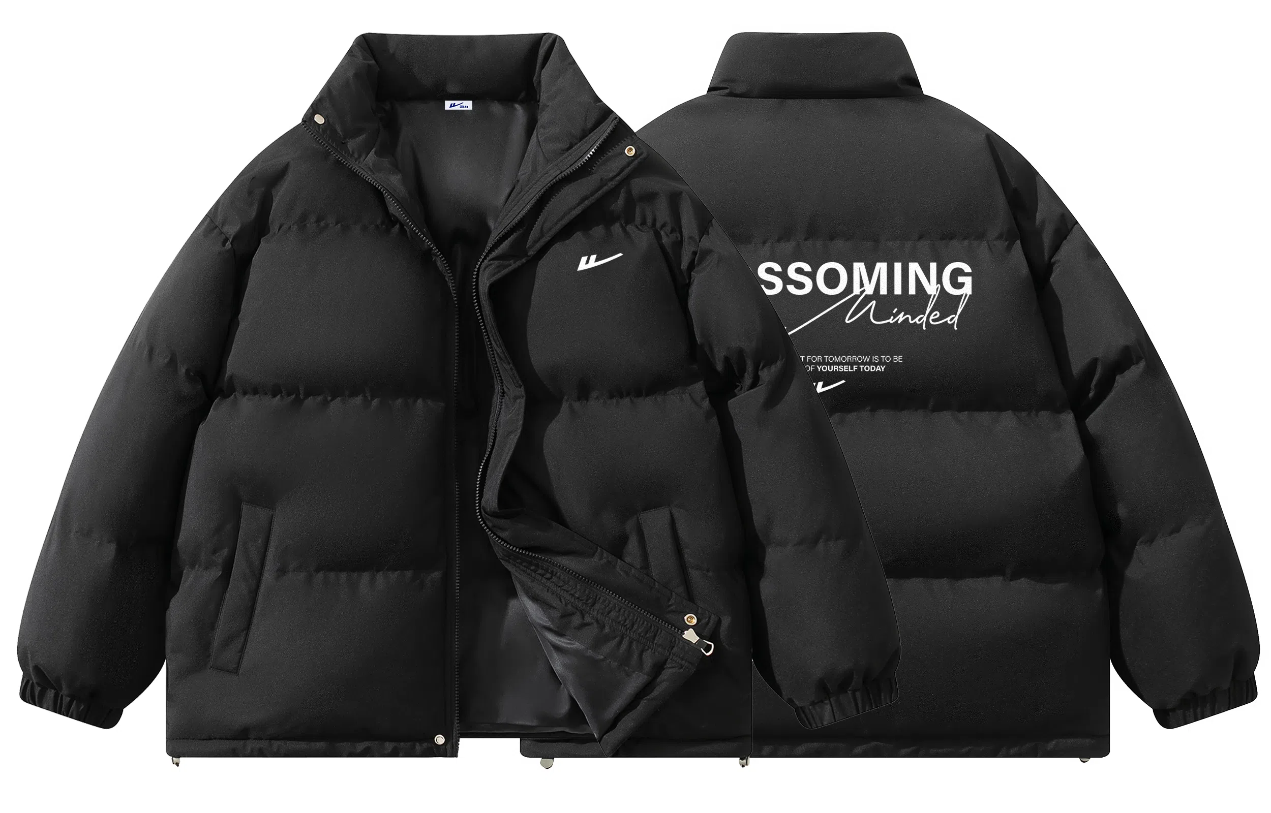 Warrior Basic Retro Lettering Cotton Jacket