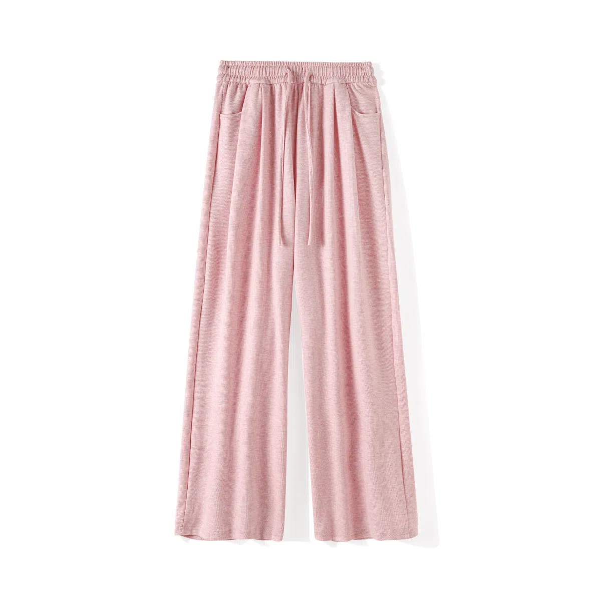 重磅基础 纯色简约系带休闲裤 女款 粉色