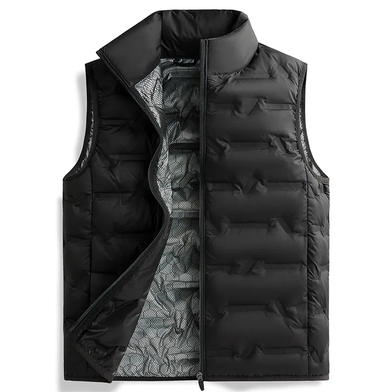 木林森 日常通勤防风防寒内里拉链口袋宽松立领休闲马甲 女款