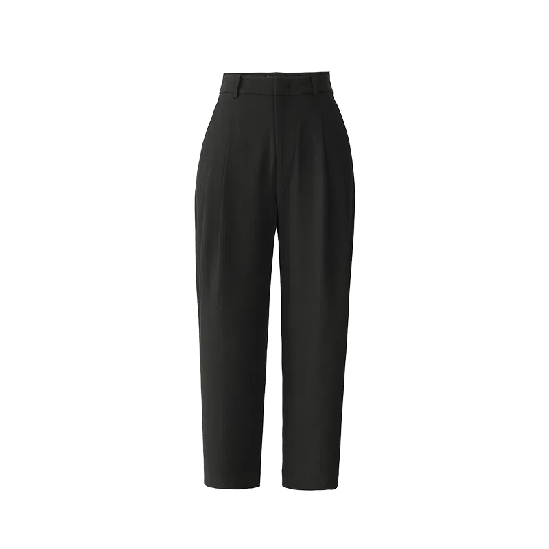 娅丽达 通勤高腰纯色哈伦休闲裤 女款