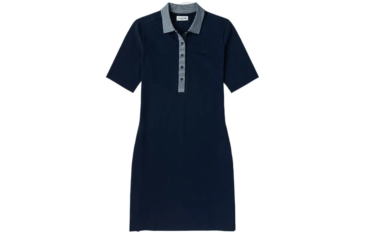 Lacoste SS22 Polo Dress Navy
