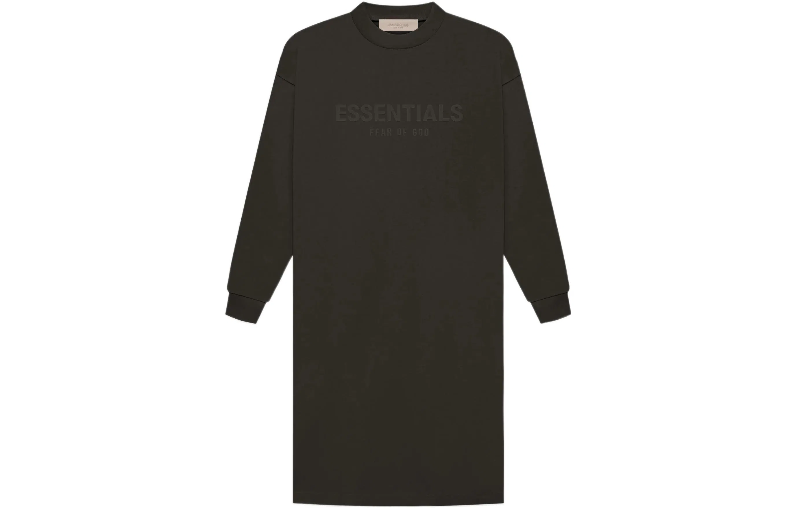 Fear of God Essentials FW22 Womens LS Tee Dress Off Black