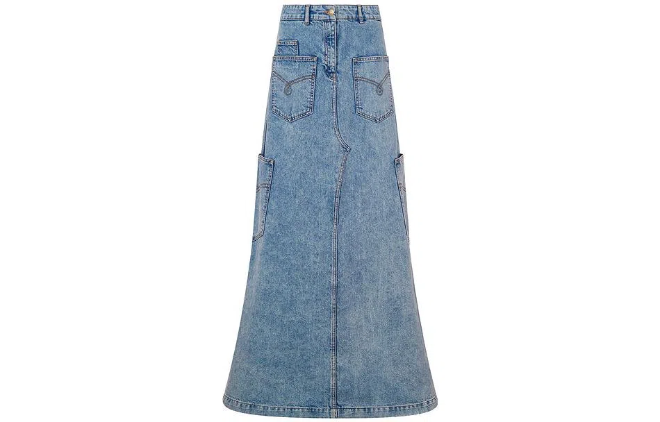 Moschino Denim Maxi Skirt