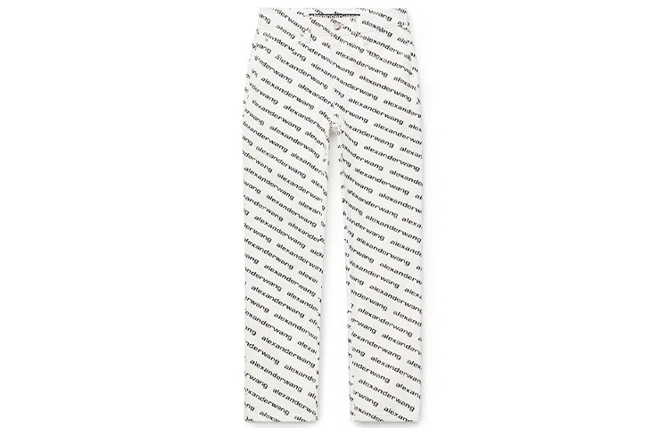 Alexander Wang High Waist Logo Jeans White