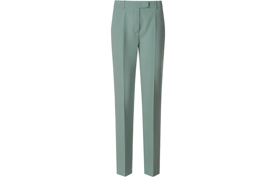 MaxMara Studio FW22 Slim Fit Trousers Mint Green