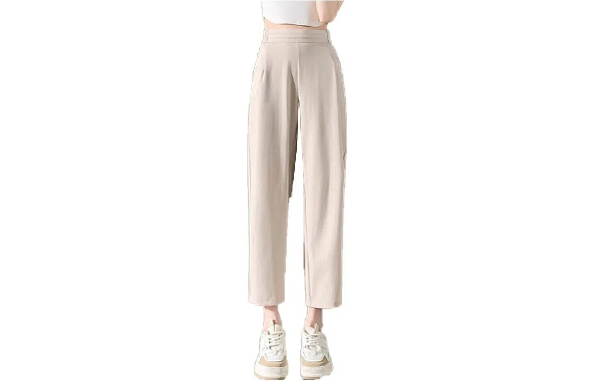 【dme】松紧腰直筒九分西装裤 女款