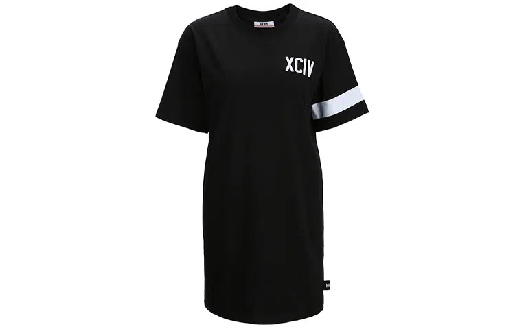 GCDS Classic Logo Dress Black