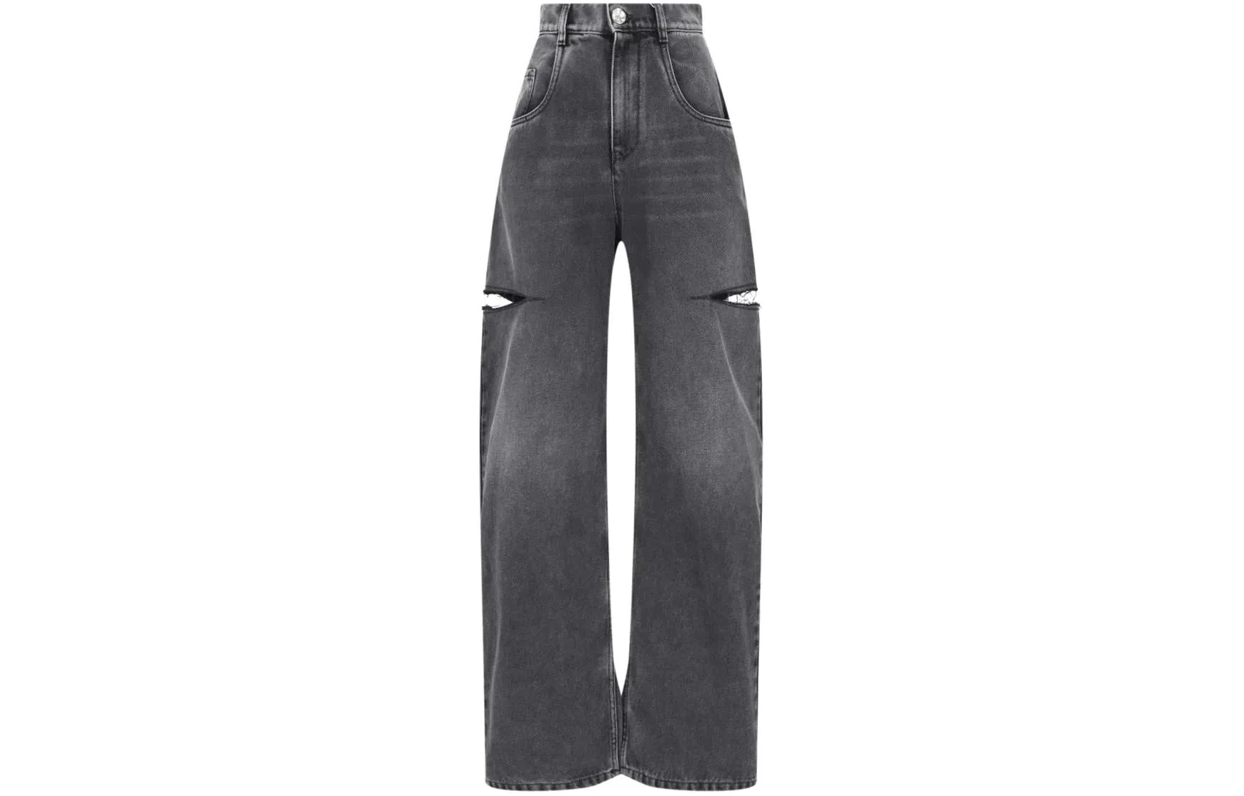Maison Margiela Washed Distressed Wide Leg Jeans