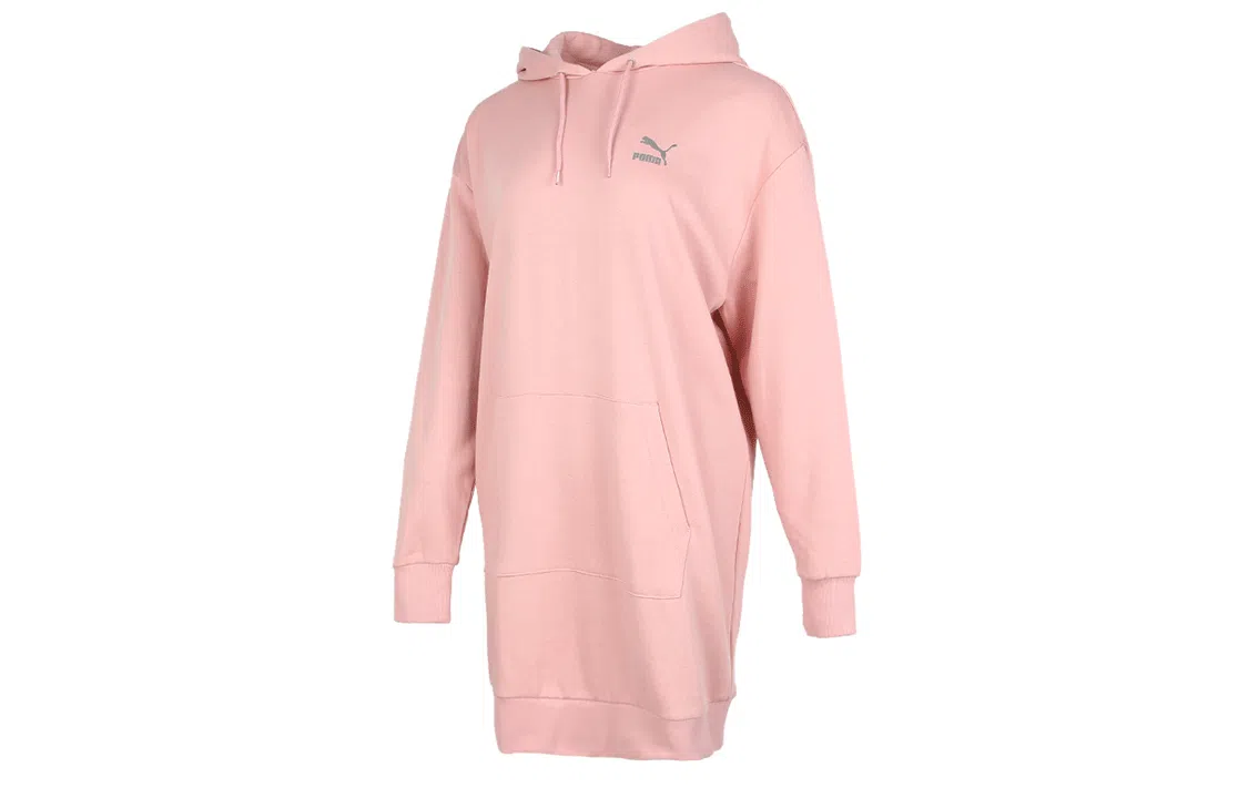 Puma Classics Hooded Longsleeve Dress Pink
