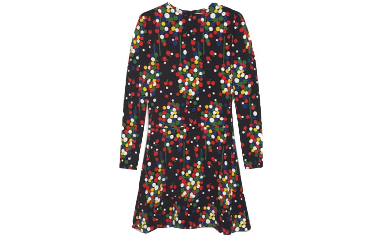 Saint Laurent FW21 Printed Flared Dress