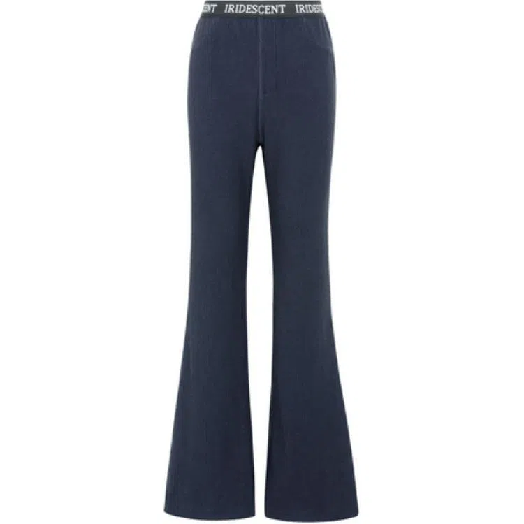 美洋 肌理弹力修身长裤休闲裤 女款 深蓝色