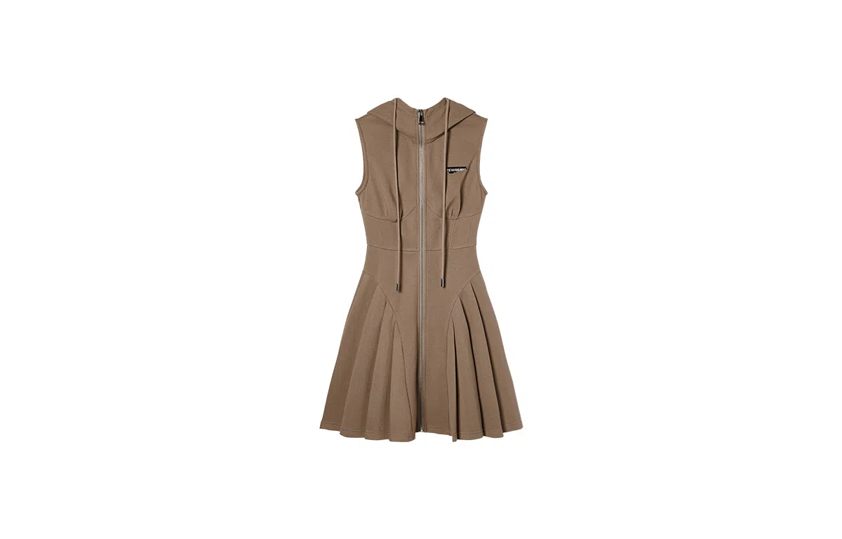 EPTISON Woman Hooded Sleeveless Dress