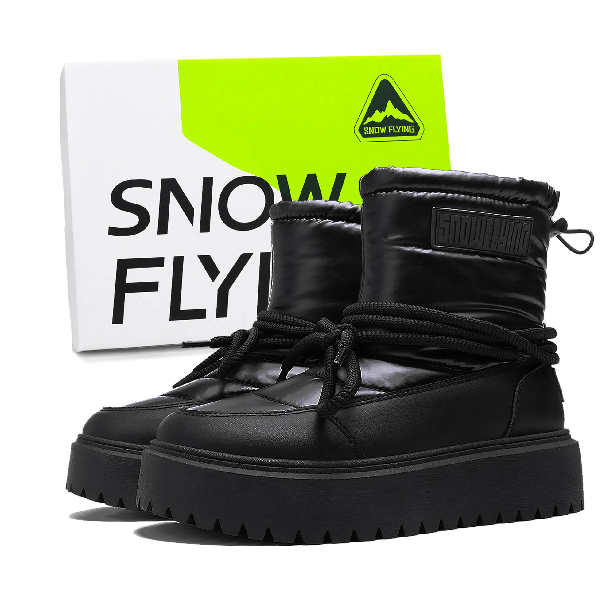 SNOW FLYING