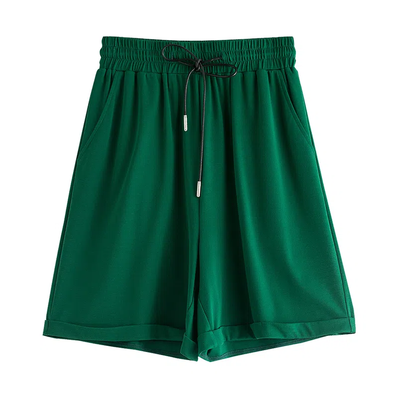 初语 纯色垂感宽松百搭休闲短裤 女款