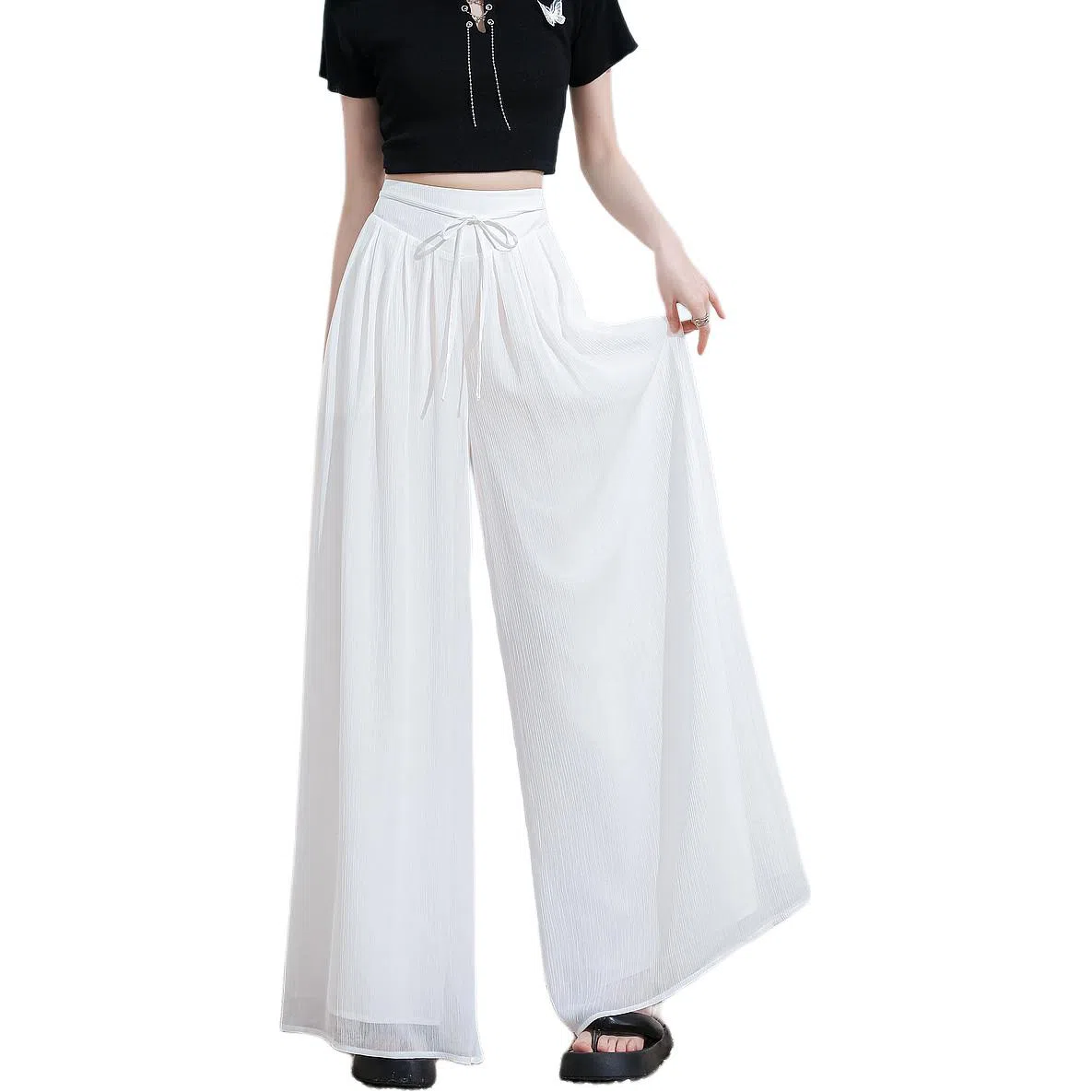 【dme】 宽松阔腿纯色休闲裤 女款