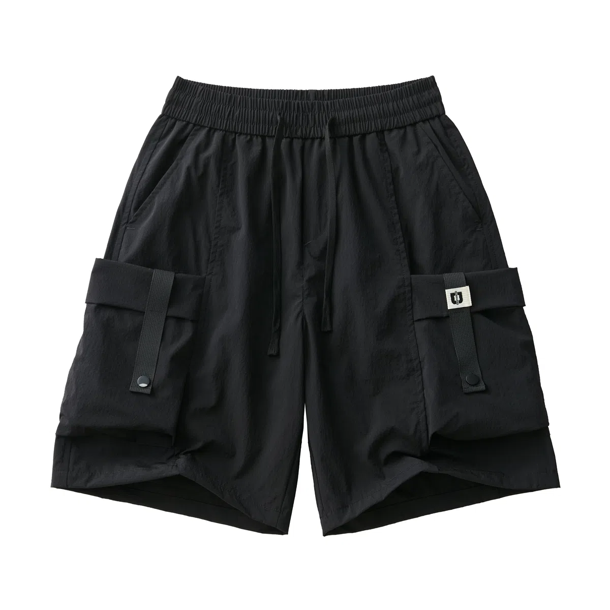 敦煌博物馆 美式复古多口袋机能宽松直筒弹力薄款轻量化松紧腰绳舒适百搭运动休闲短裤 男女同款