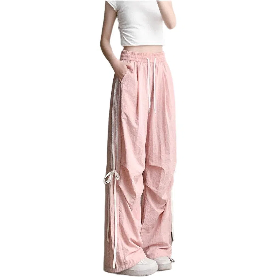 沐晓欣 宽松舒适纯色休闲裤 女款