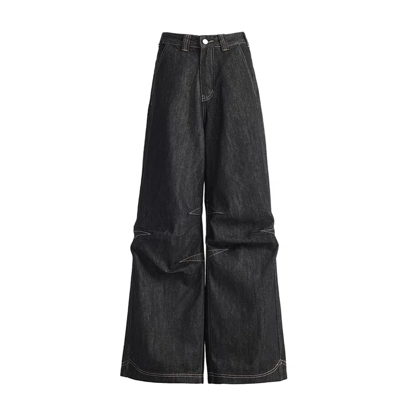 JUFU Wide Leg Jeans Black