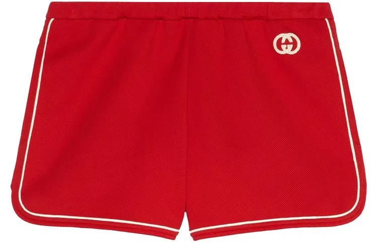 Gucci SS21 Knit Shorts Red