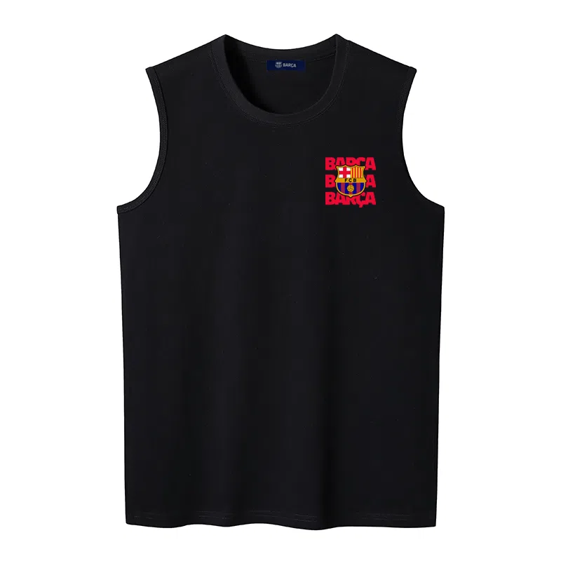 巴塞罗那足球俱乐部 简约百搭无袖背心 男女同款