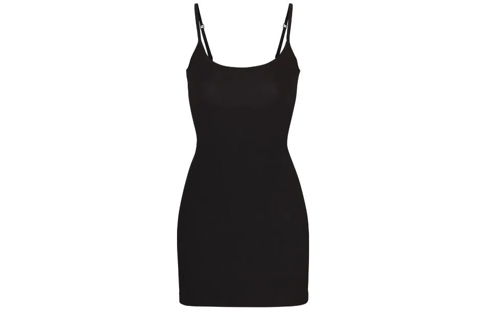 SKIMS Soft Lounge Slip Dress Onyx