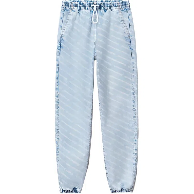 Alexander Wang Washed Logo Skinny Jeans Blue