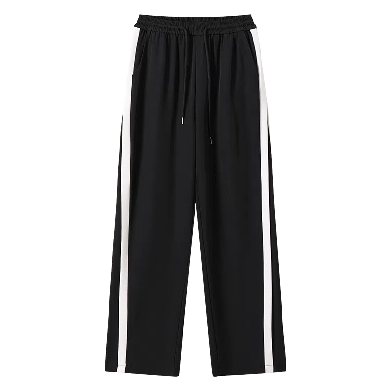 欧迪芬 拼接垂感阔腿休闲裤 女款