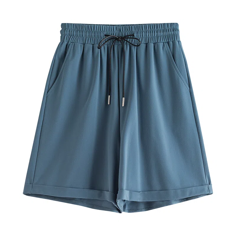 初语 纯色垂感宽松百搭休闲短裤 女款