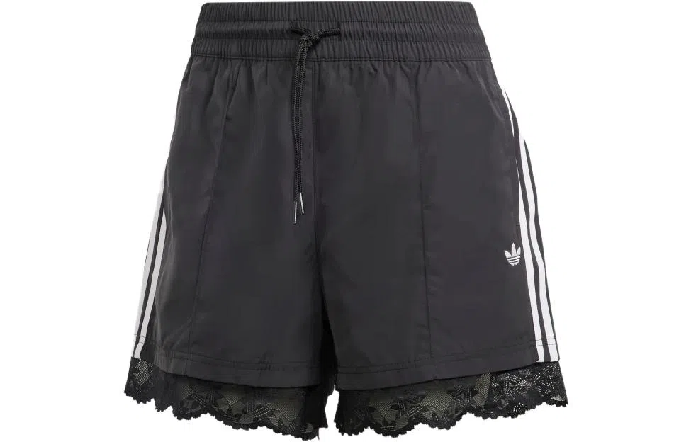 adidas Originals Lace Trim 3-Stripes Shorts
