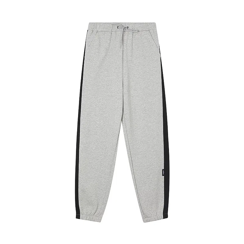 美特斯邦威 高腰宽松系带针织运动裤 女款