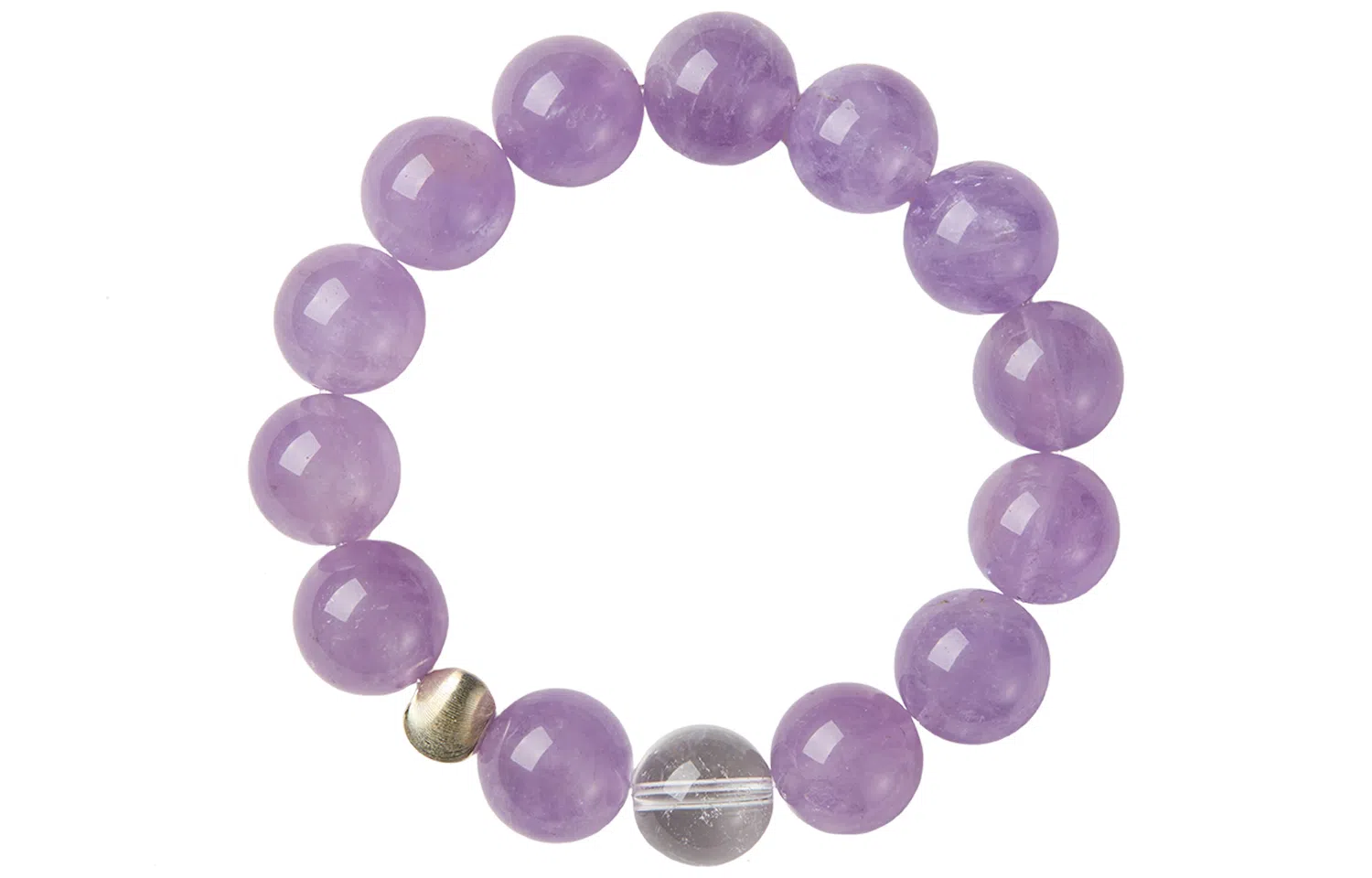 石头记 紫韵流光 薰衣草浅紫色串珠饰品 紫气东来 诸事皆宜转运配饰  学业上岸发财 礼盒款天然 紫水晶 手串 女款