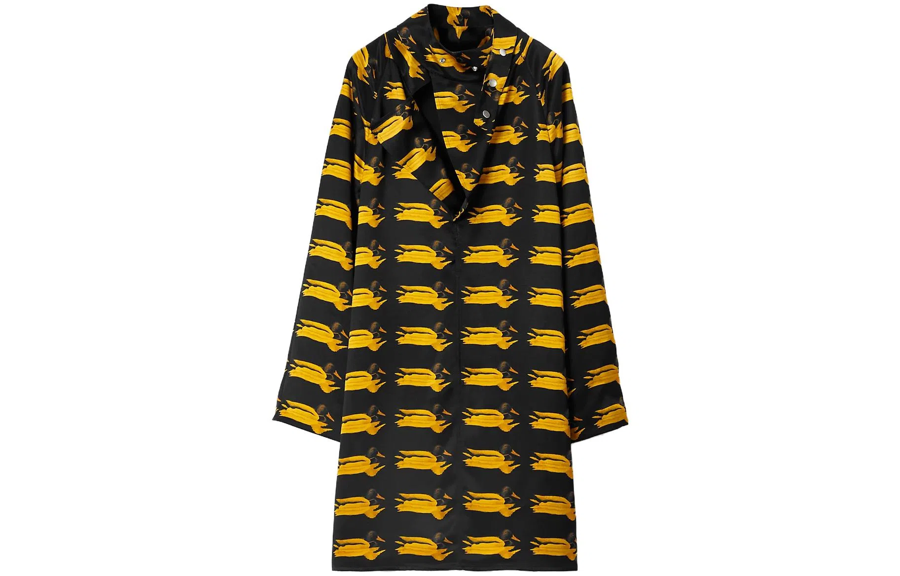 Burberry Animal Print Long Sleeve Dress