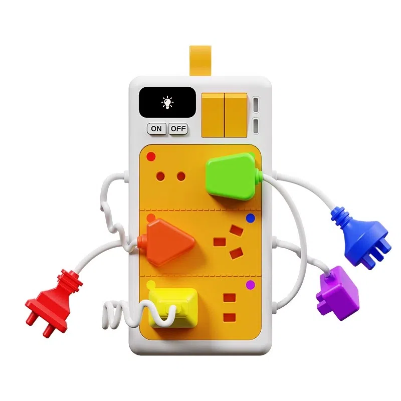 益米 仿真开关插座模拟充电 学习用电安全知识 创意 早教益智玩具