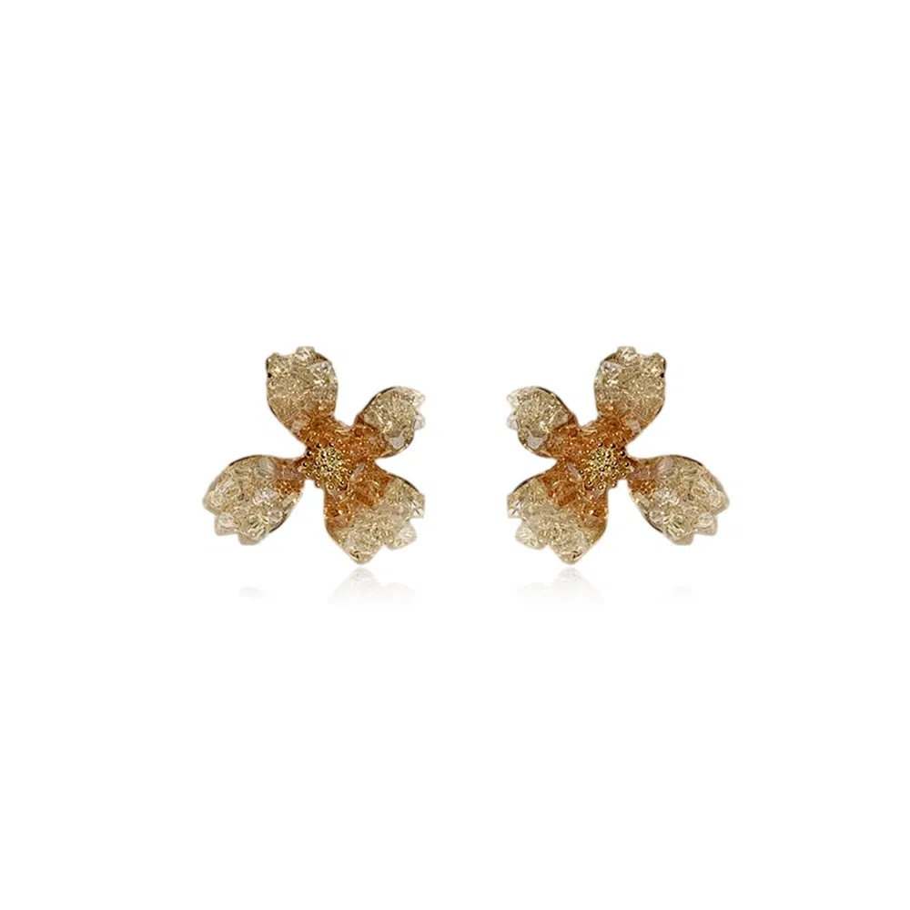 希遇 星云碎石 出游必备 精致百搭 穿搭 高级时尚 日常通勤百搭小众设计 #好运 清晰飘逸优雅 合金 耳环 女款