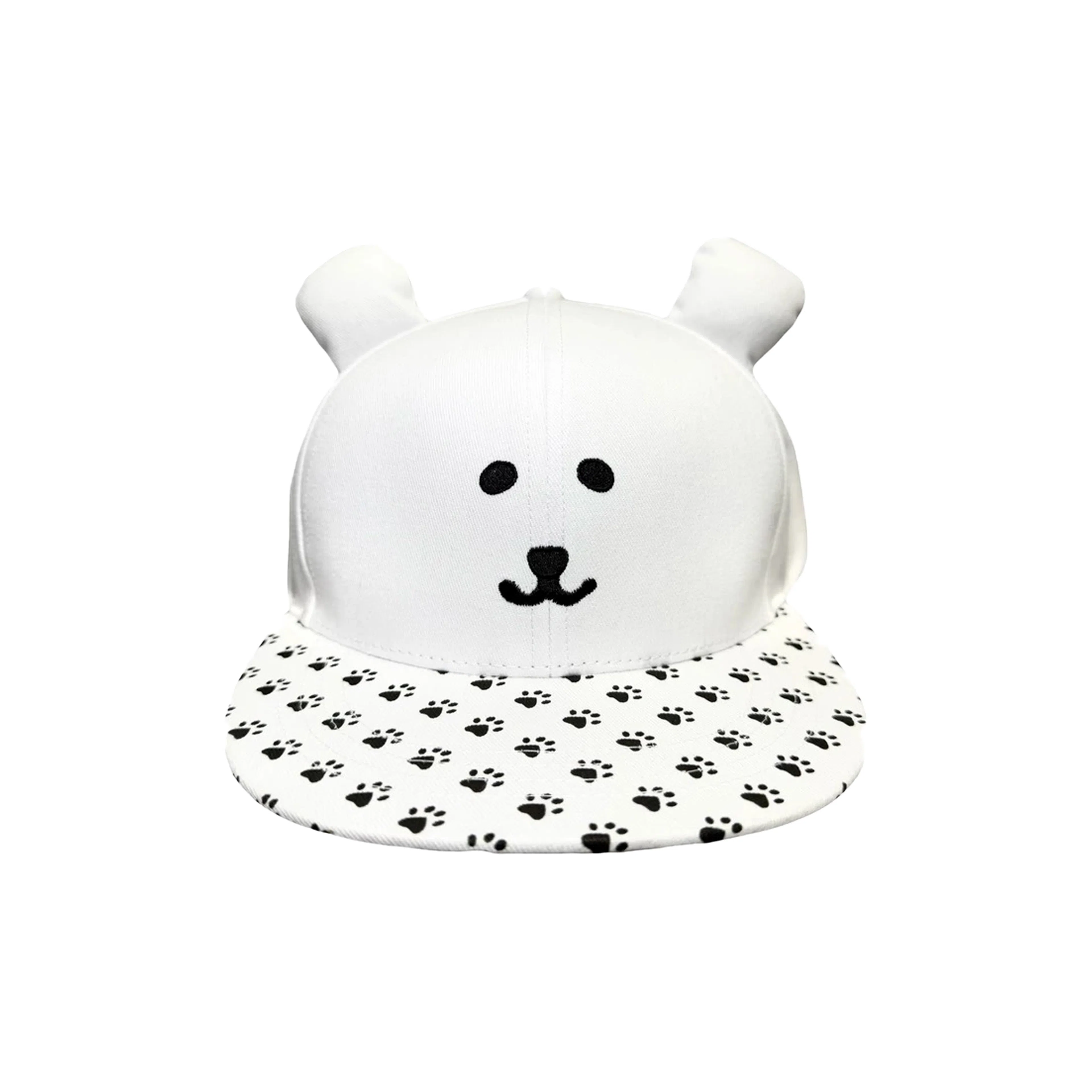 小熊爪爪特色帽 尚先生 可爱小熊熊掌印花平沿时尚百搭显脸小帽 棉与聚酯纤维材质 时尚棒球帽 男女同款情侣款