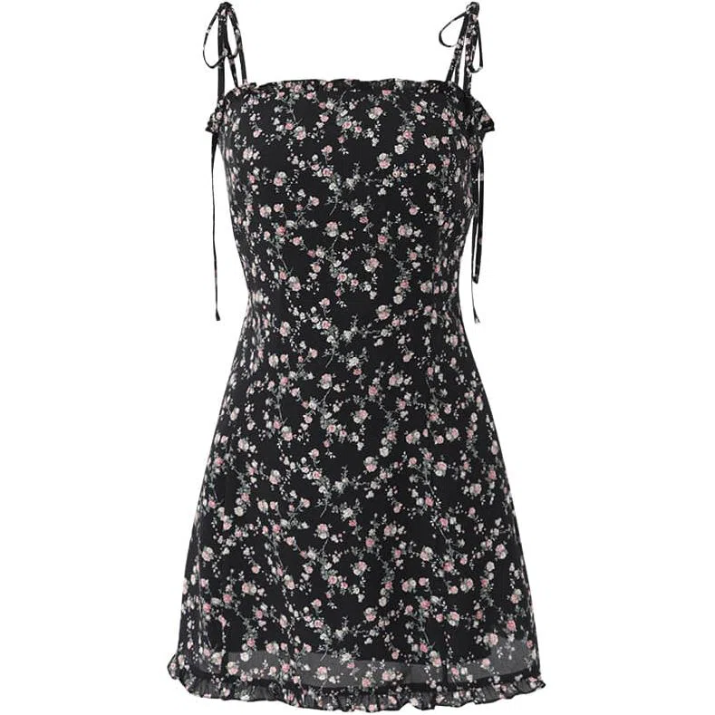 NOT YOUR ROSE Frill Mini Dress